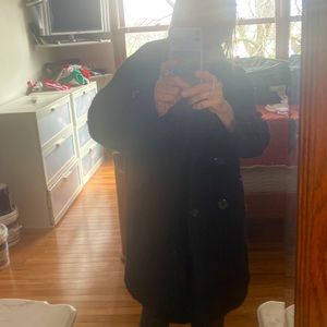 Black Retro looking free people ladies coat